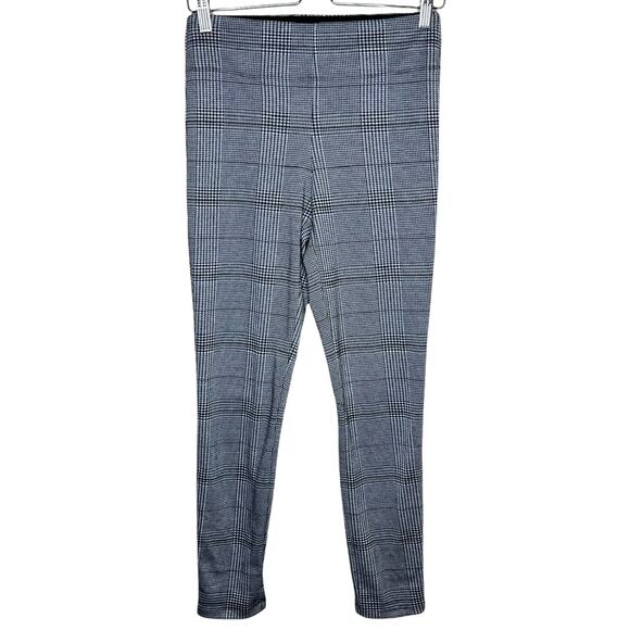 Max Studio Houndstooth Plaid Pull On Leggings NWT Size Small - Picture 2 of 13